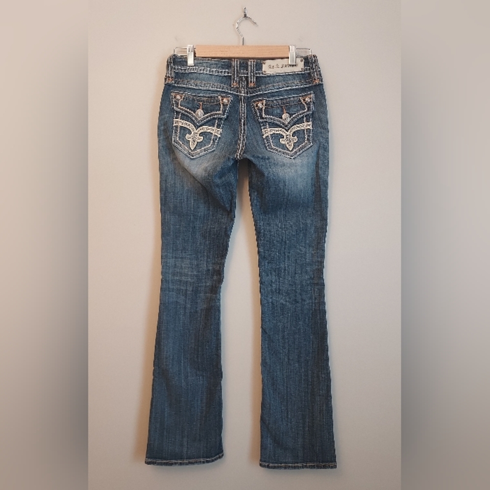 Rock & Revival Modelo Bootcut Boot Blue Denim Jeans Size 28 Tricia Wash - Picture 3 of 16